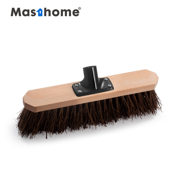 Masthome Cleaning Wooden Handle Duty Push Broom